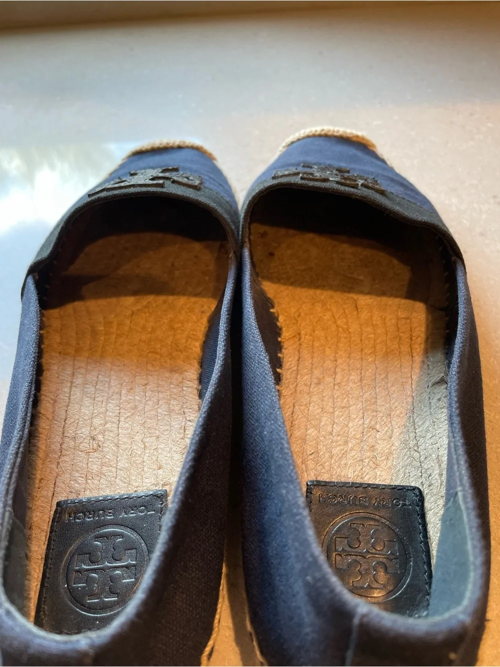 Tory Burch Weston Flat Espadrille | Navy & Black
